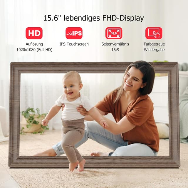 Thumbnail 4 de FRAMEO 15,6 Zoll Digitaler Bilderrahmen