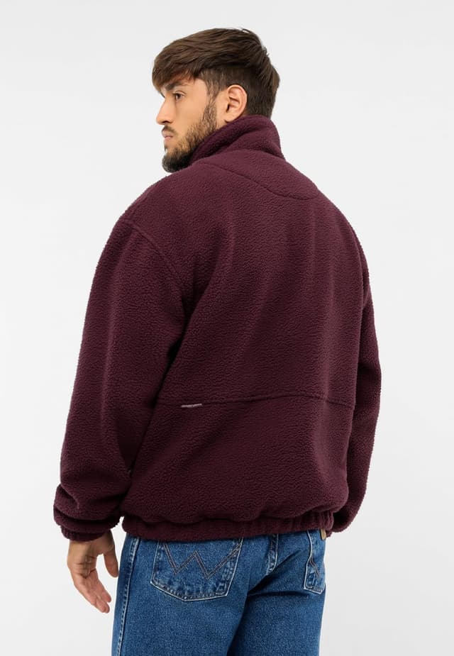 Detalle de Johnny Urban Ruben : pull polaire demi-zip homme style troyer, col montant et poche kangourou