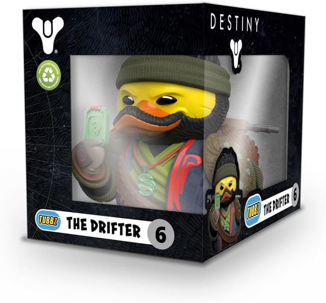 Detalle 2 de TUBBZ Boxed Edition „The Drifter“ Destiny 2 Sammler-Vinyl-Gummiente Figur in Display-Box
