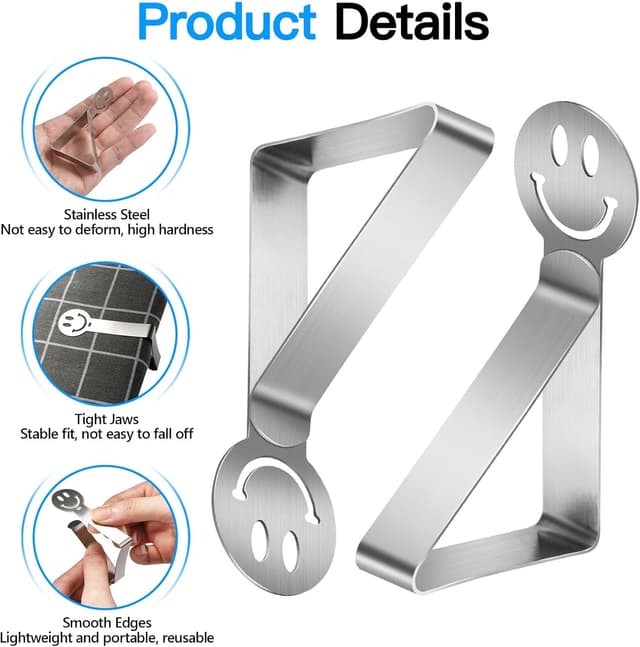 Thumbnail 2 de GlasFlength Sujeta Manteles 12Piezas