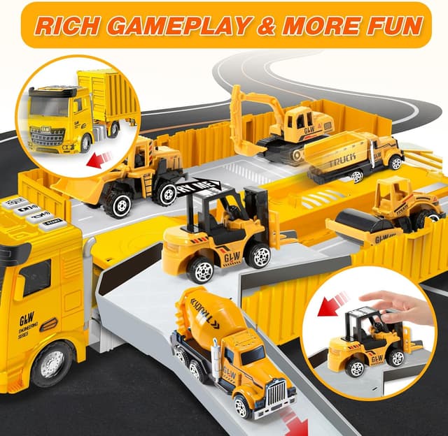 Detalle de Naxudcoo Construction Truck Set for Ages 3–7 🚚