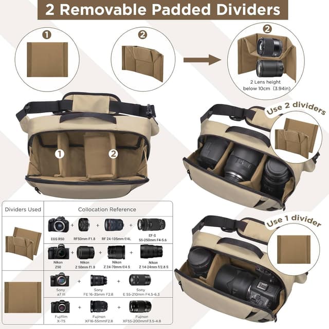 Detalle 2 de TAAOKA Kameratasche wasserdicht 1 DSLR