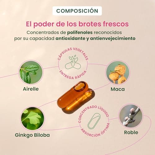 Detalle de HERBALGEM Gemmocaps Postmenopausia 30 cápsulas
