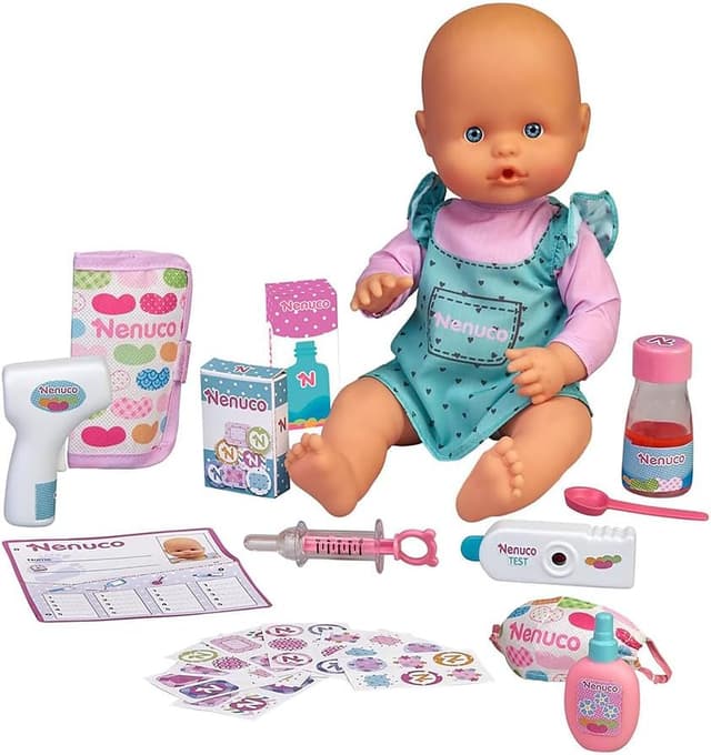 Detalle 2 de Nenuco Muñeco Bebé 👶 con Accesorios para Médicos y Enfermeras