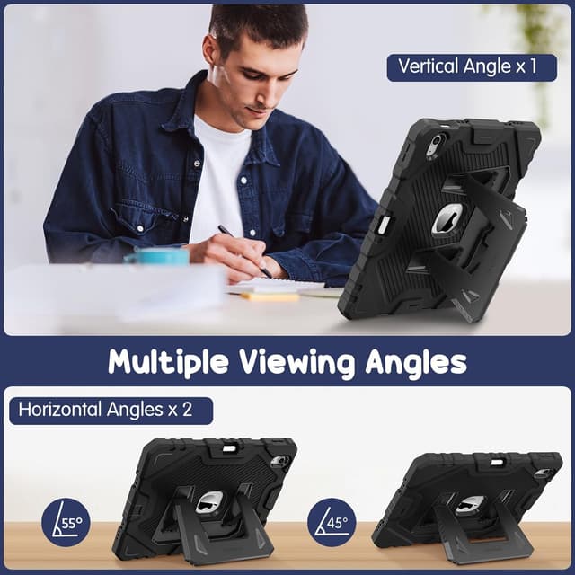 Detalle 2 de FINTIE Kids Case for iPad 11in, shockproof stand