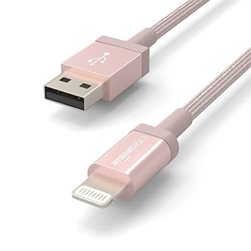 Thumbnail 1 de Amazon Basics - Cable USB-A a Lightning, 0.9 m, oro rosa 🌟