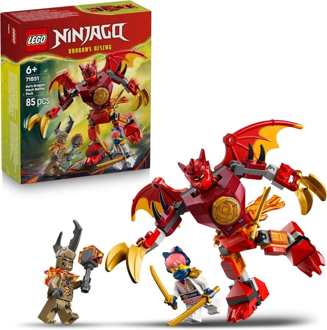 Detalle de LEGO NINJAGO 71851 Kai’s Dragon Mech Battle Pack