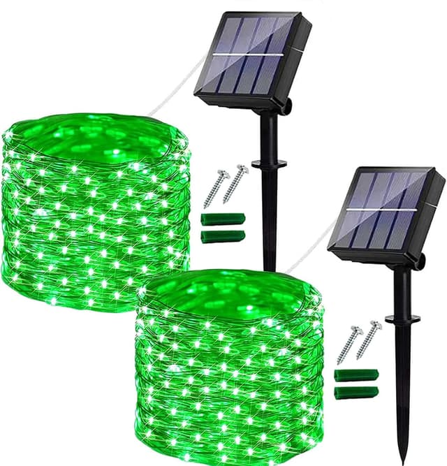 Thumbnail 6 de Ligarko Solar Fairy Lights Outdoor (2 Pack, 240 LED/80ft) IP65 Waterproof with 8 Lighting Modes