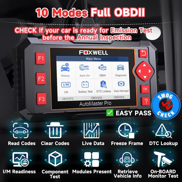 Detalle 2 de FOXWELL NT604 OBD2 Scanner 4‑System Diagnostic
