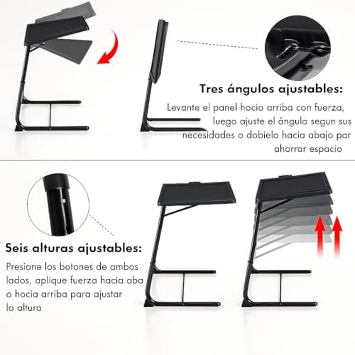 Detalle 1 de T-LOVENDO.ES Mesa plegable auxiliar ajustable