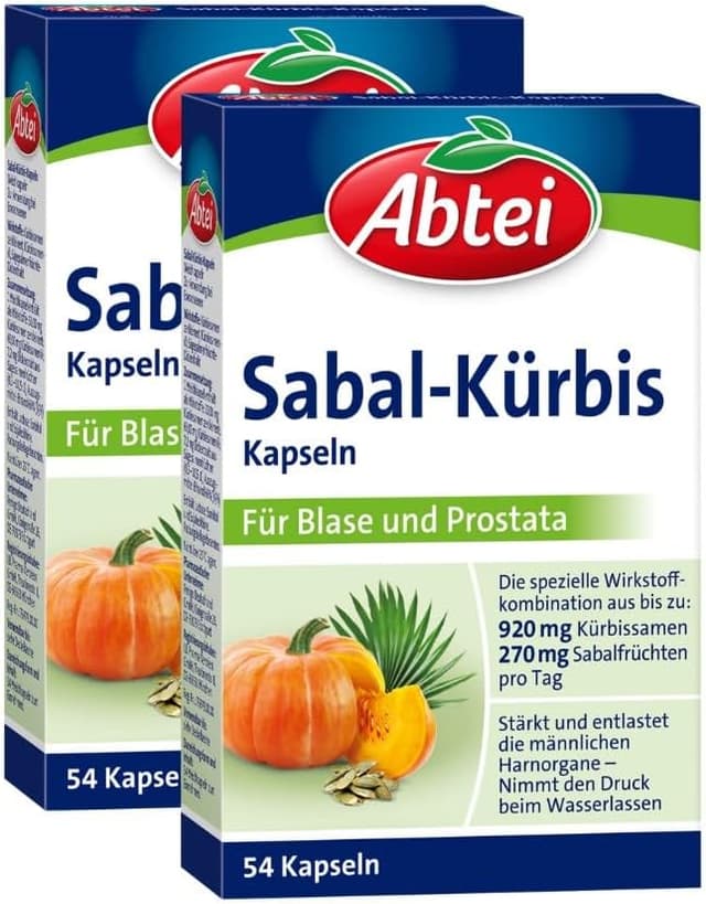 Thumbnail 6 de Abtei Sabal-Kürbis-Kapseln – Kräuter-Kombination für Blasen- und Prostata-Bereich (1 x 54 Weichkapseln)