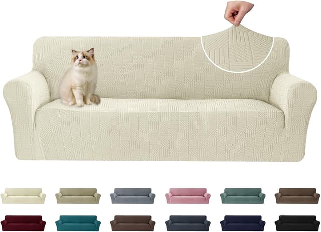 Detalle de Ystyle copridivano 3 posti beige 180-230 cm