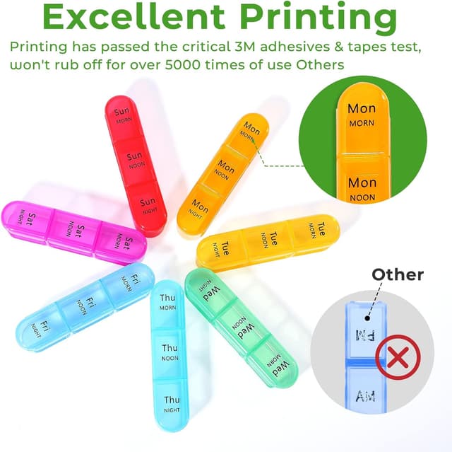 Detalle 2 de Daviky Weekly Pill Box Organiser 3 Times