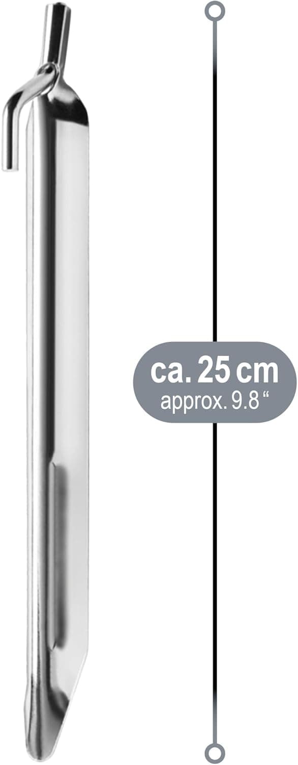 Detalle de com-four® 16 piquets de tente en acier en forme de V (lots de 16) pour camping et activités plein air