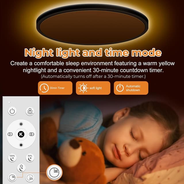 Detalle 2 de slochi LED Deckenleuchte 48 cm 36 W