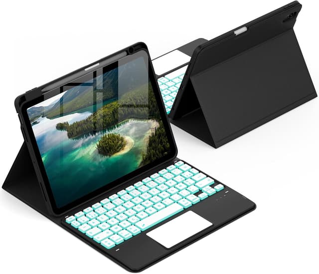 Detalle de CACOE clavier étui iPad Air 11 avec rétroéclairage