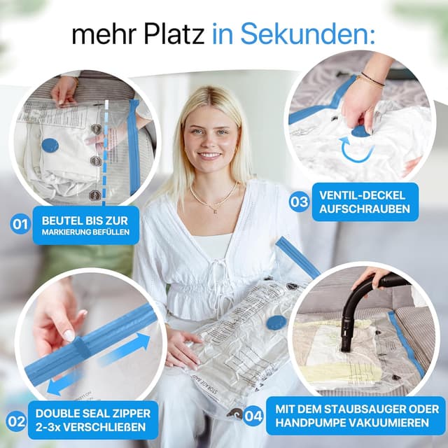 Thumbnail 6 de SilverRack Vakuumbeutel für Bettdecken XL 6 Stück