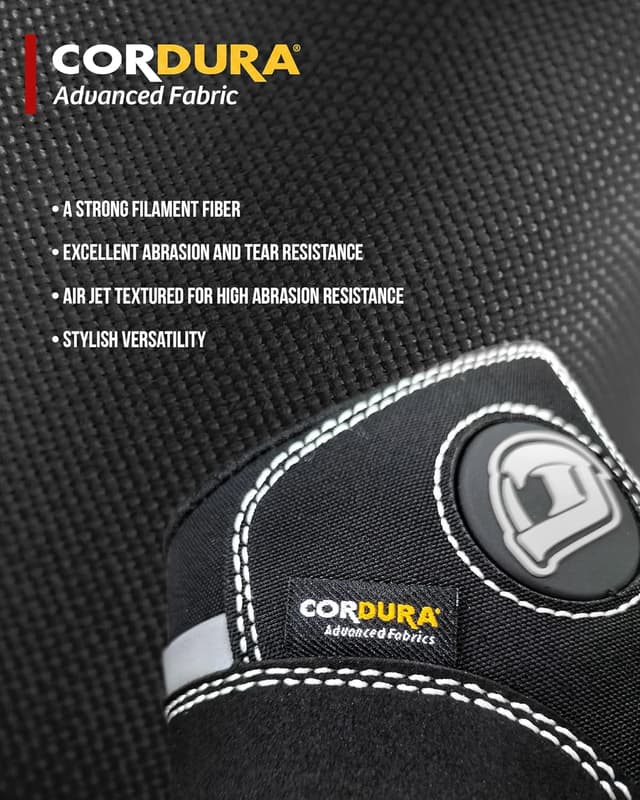 Detalle de IRON JIA'S Motorradschuhe für Herren mit Knöchelstütze, rutschfester Sohle und seitlichem Reißverschluss