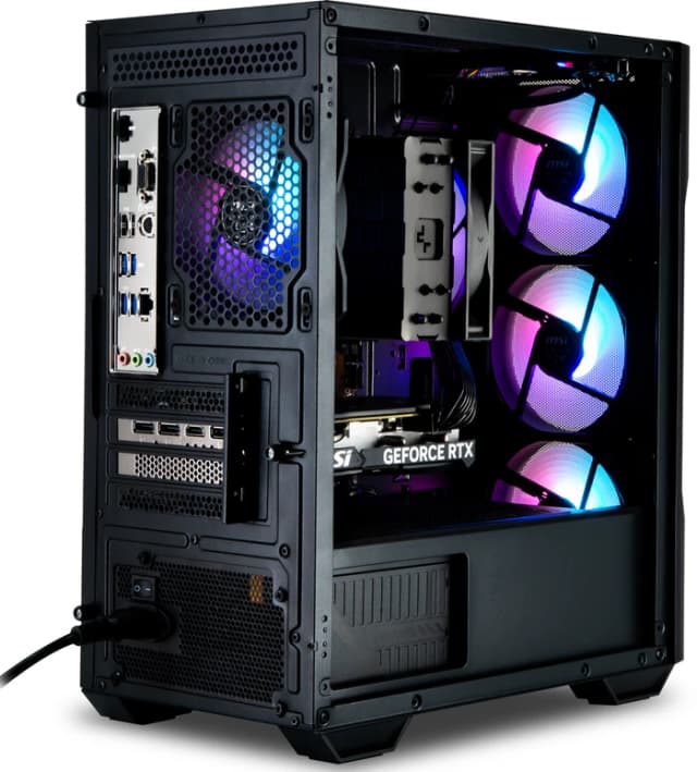 Detalle de Cobalt x Powered by MSI Velocity 2.0 Gaming-PC mit AMD Ryzen 7, RTX 5060, 32 GB RAM und 1 TB SSD