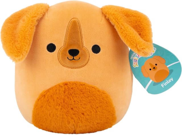 Detalle de Squishmallows Finley il Setter irlandese marrone originale, 19 cm – peluche da collezione per 3+ anni
