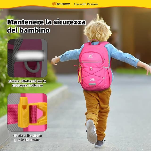 Detalle de SKYSPER zaino trekking bambini 12 L