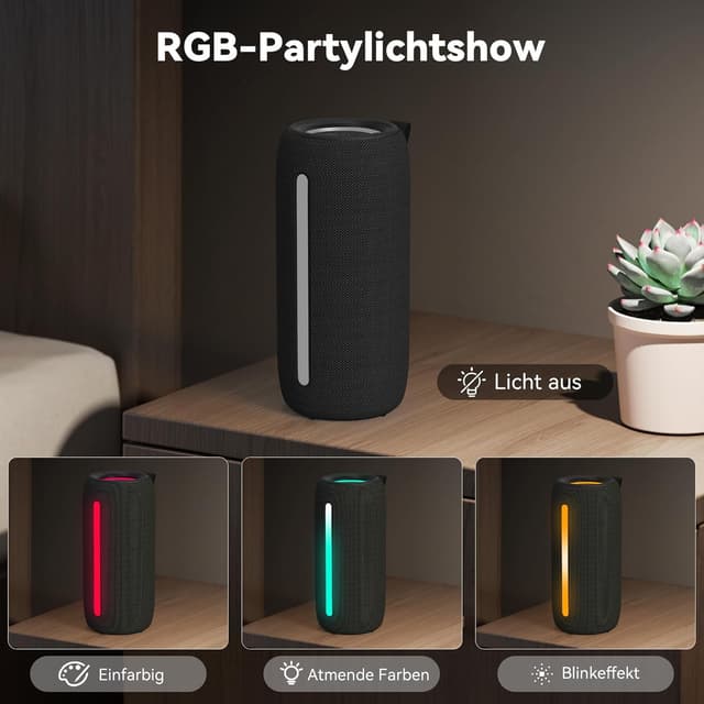 Detalle 2 de oraolo Bluetooth Lautsprecher 24 W mit RGB