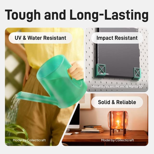 Detalle de ELEGOO PETG Filament 1.75mm Transparent Grey (1kg spool) for FDM 3D printers