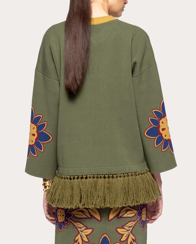 Thumbnail 1 de Paula Amorim Jersey Jade estampado