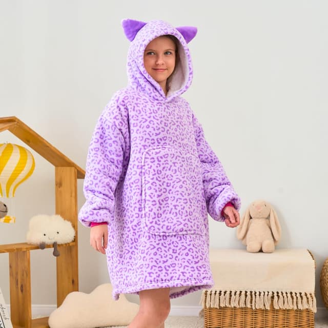 Detalle de Ceruwum unicorn hooded oversized hoodie blanket for girls (unicorn hoodies)