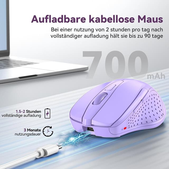 Thumbnail 2 de TechRise Bluetooth Maus 4800 DPI