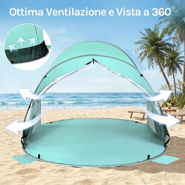 Detalle 1 de Wolfwise tenda pop up UPF 50+ 1,9 kg