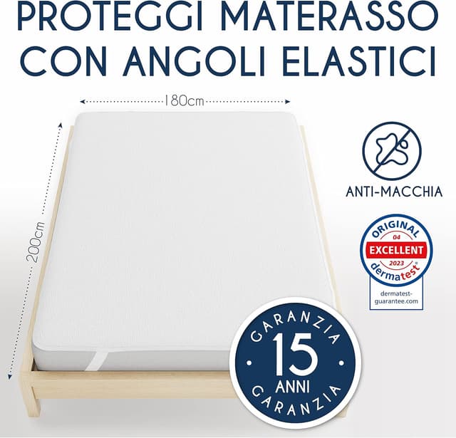 Detalle 2 de Dreamzie Coprimaterasso Matrimoniale 180x200 cm impermeabile