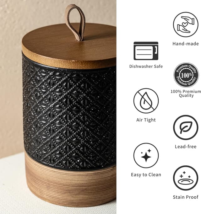 Thumbnail 4 de Miamolo Large Ceramic Coffee Canister 64 fl oz