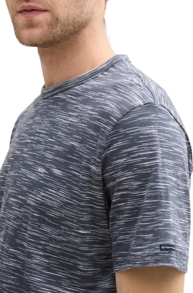 Detalle 2 de TOM TAILOR T-Shirt da uomo a manica corta: comoda e con vestibilità ottimale