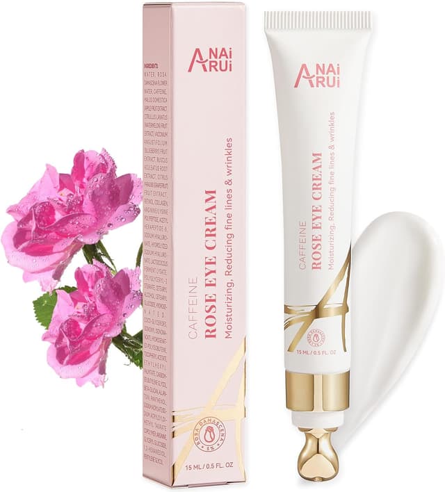 Detalle de ANAiRUi Crema Occhi alla Caffeina e Rosa per occhiaie, occhio gonfio e borse