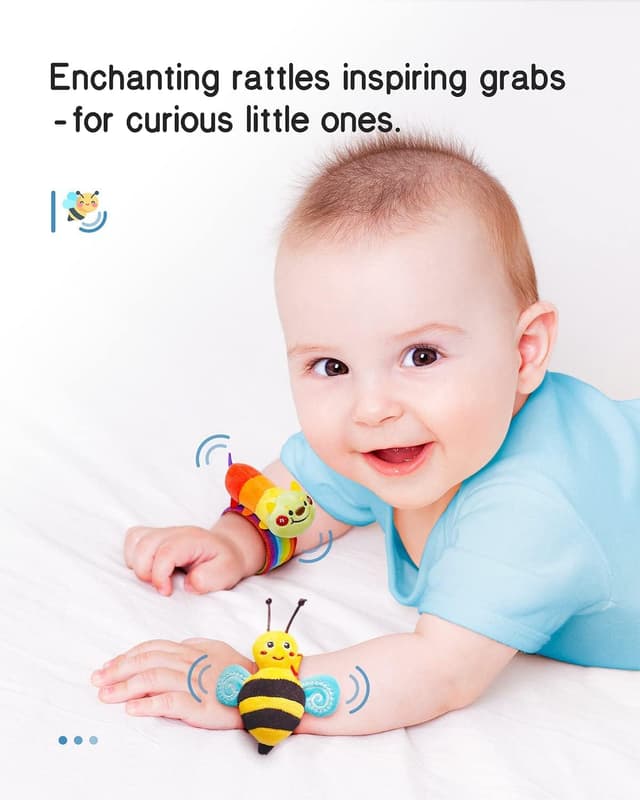 Thumbnail 2 de Infinno Wrist Rattle Socks for 0-12 Months