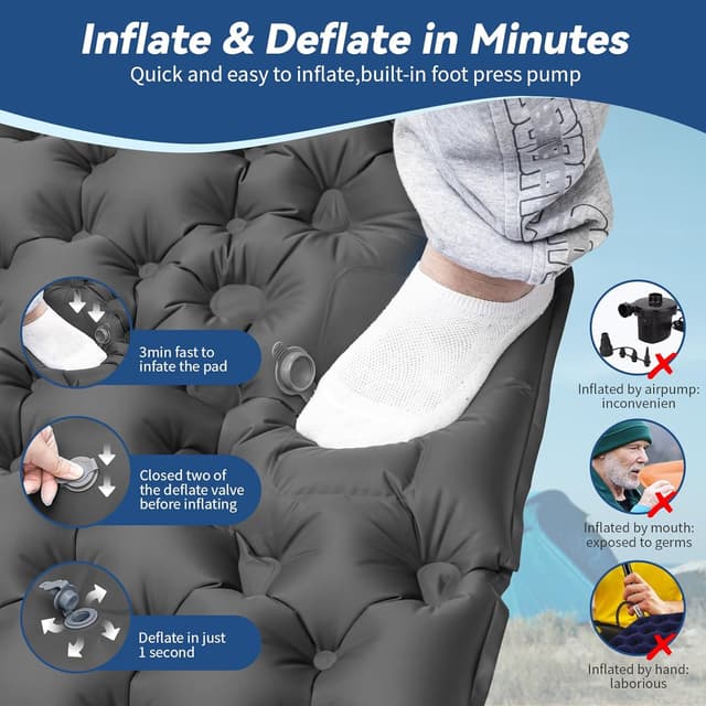 Thumbnail 3 de HiiPeak Sleeping Pad Ultralight Camping Mat