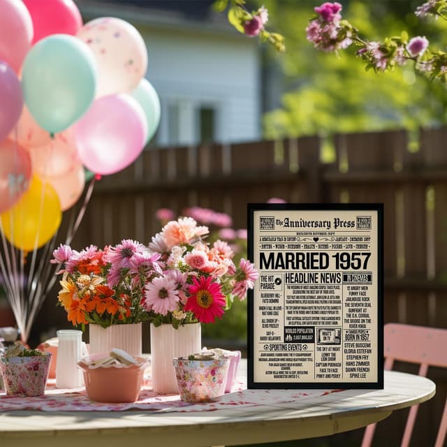 Thumbnail 4 de Stuff4 69th Anniversary Poster Framed 8x10