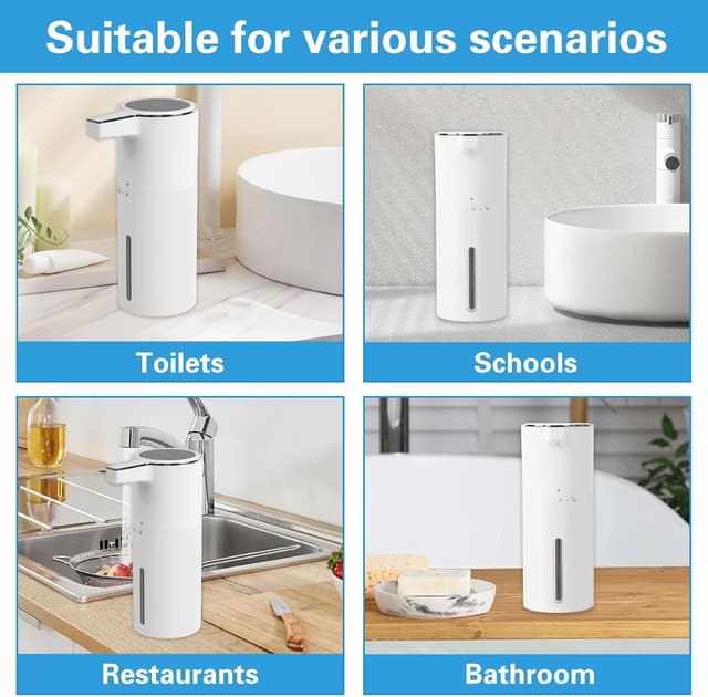 Thumbnail 6 de Longzhuo Automatic Touchless Liquid Soap Dispenser (400ml) with Infrared Sensor and IPX5