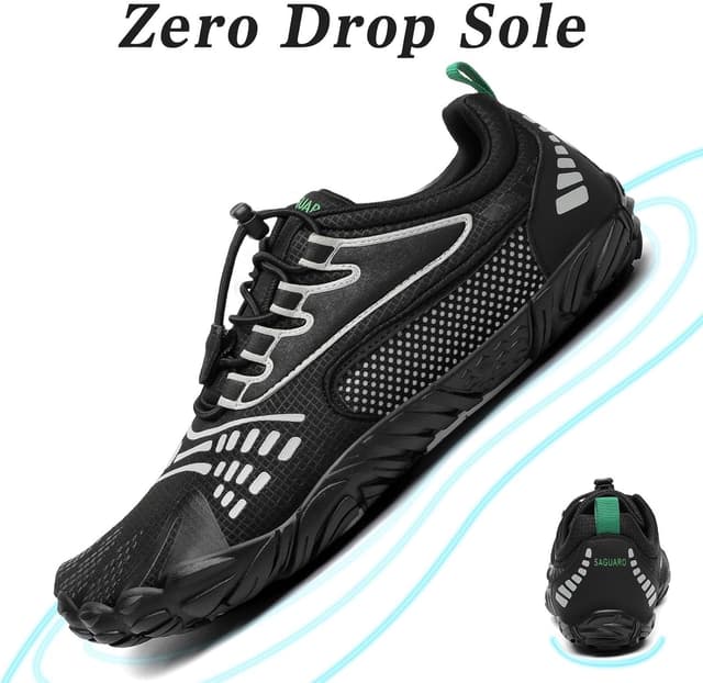 Detalle de SAGUARO Scarpe Barefoot Minimaliste unisex outdoor e indoor, punta larga e suola zero drop