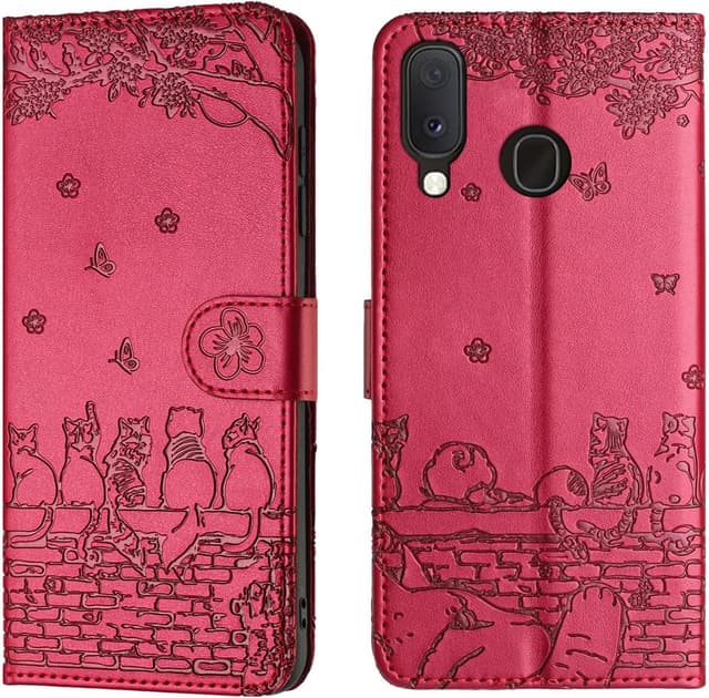 Detalle de FALUWONRU Galaxy A20e wallet case 5.8 inch