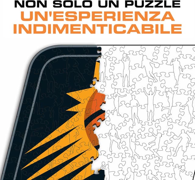 Detalle de Puzzle di legno Iconic Puzzles Phoenix Suns (Logo NBA) da 500 pezzi, taglia L, 100% sostenibile