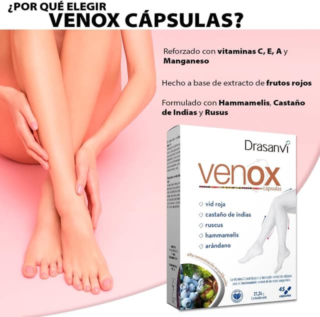 Thumbnail 1 de Drasanvi VENOX Cápsulas para Mejora Circulación 🍇