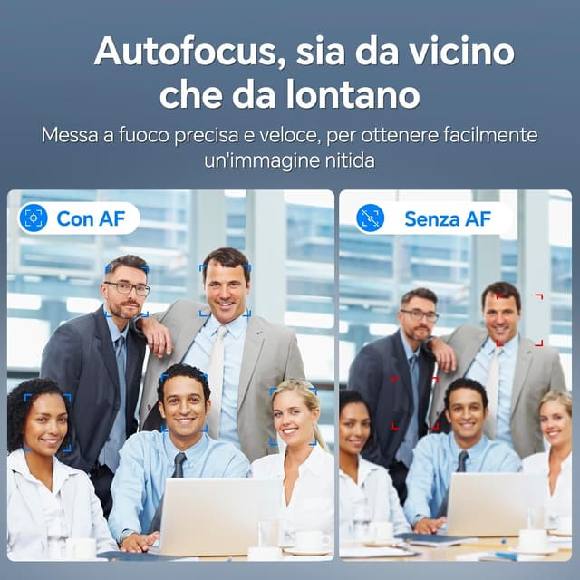 Detalle 2 de N newline Webcam 4K 30FPS con 2 microfoni e autofocus NewEye60s per PC, Mac e streaming