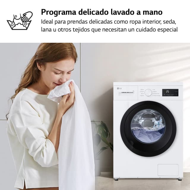 Detalle de LG F4A10S8NWK (reacondicionada Grado C) lavadora carga frontal 8 kg y 1400 rpm