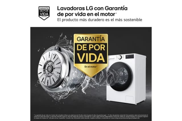 Detalle 2 de LG F2X50S8TLC Lavadora 8 kg, 1.200 rpm