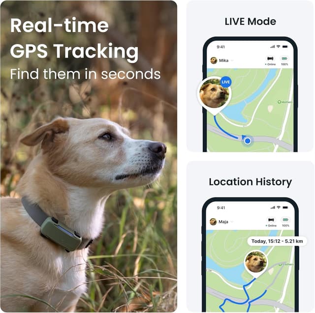 Detalle 2 de Tractive Smart Dog Tracker 2025 — GPS tracker