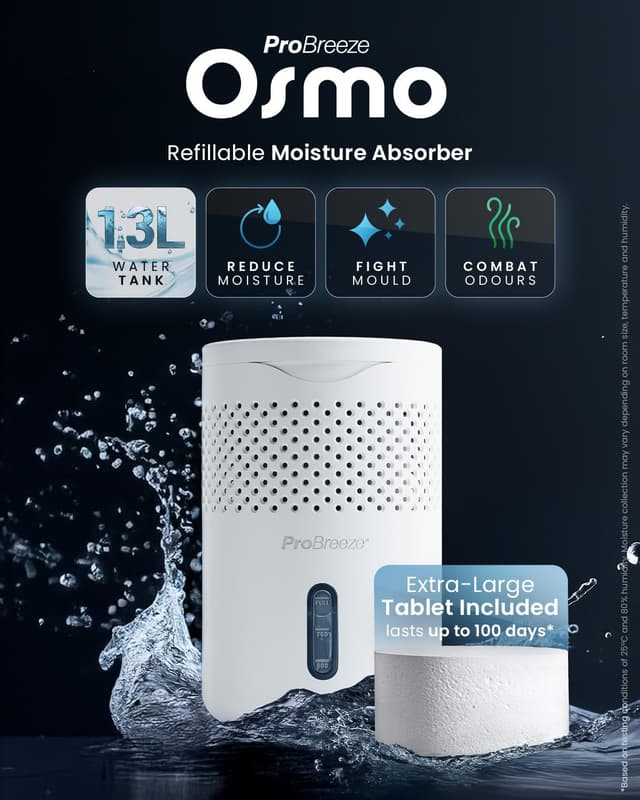 Thumbnail 1 de Pro Breeze Osmo Dehumidifier 700g 🏠