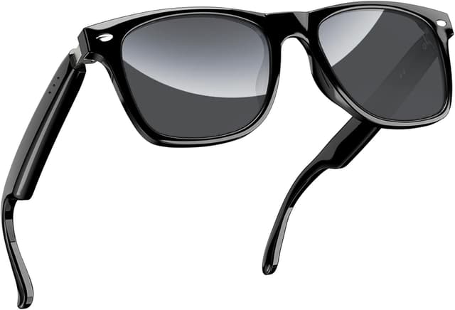 Detalle de Blackview Smart Glasses (Bluetooth 5.3) Polarized Sunglasses with Speaker, Voice Control, UV Protection, Anti-Blue Light