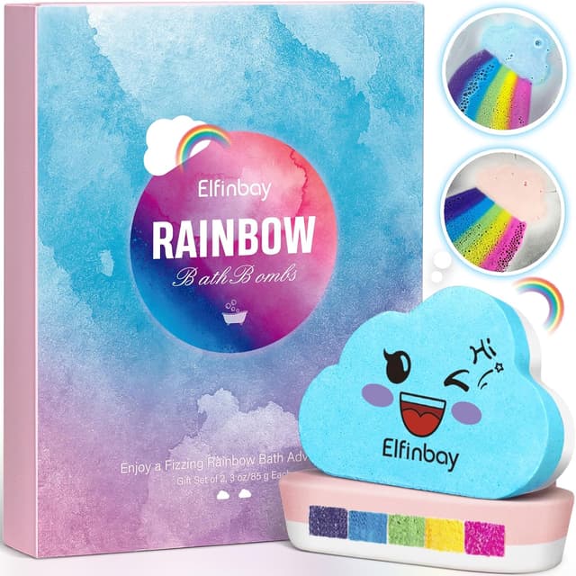 Thumbnail 6 de Elfinbay Rainbow Cloud Bath Bomb Gift Set